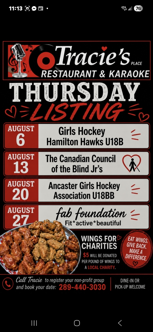 August Charity Event